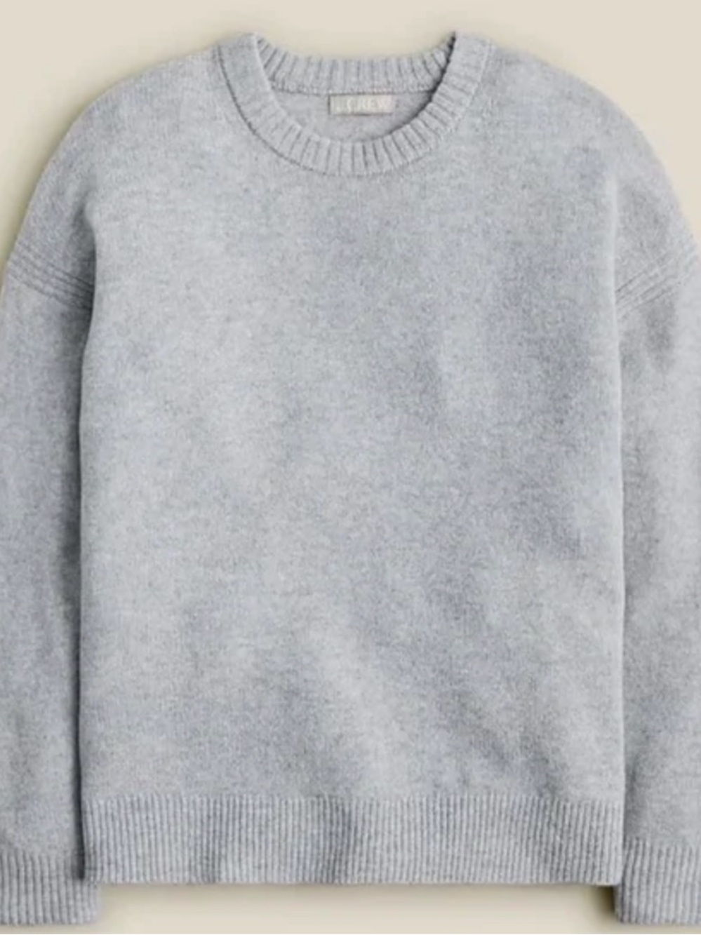 NWT J. Crew Women’s Relaxed Crewneck Sweater in Heather Dusk. Size XS